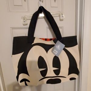Disney Mickey & Mini Canvas Tote NWT